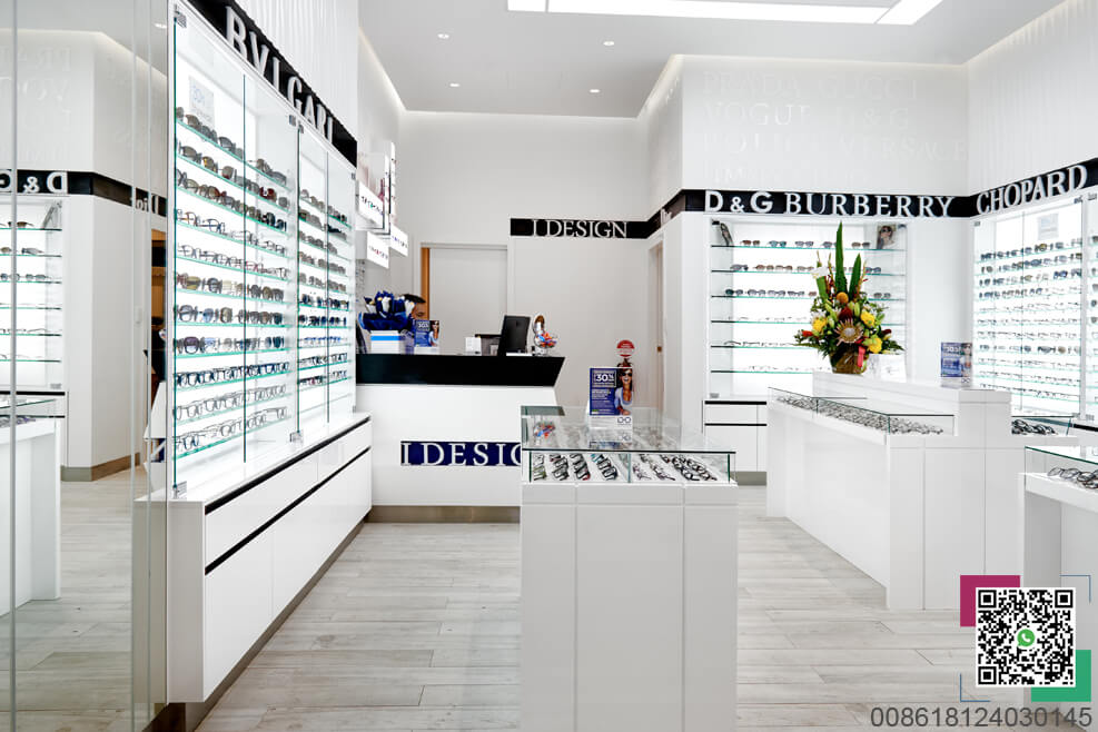 White Paint Eyewear Shop Design - M2 Retail